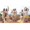 Yellow White Anarkali Dance Costume